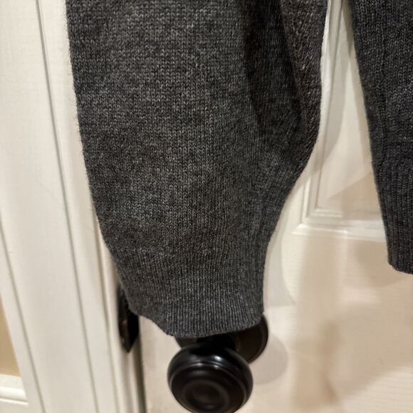 NWOT Clan Douglas Sweater Mens Large Gray Cashmere Wool V-Neck Pullover Scotland - Picture 4 of 5